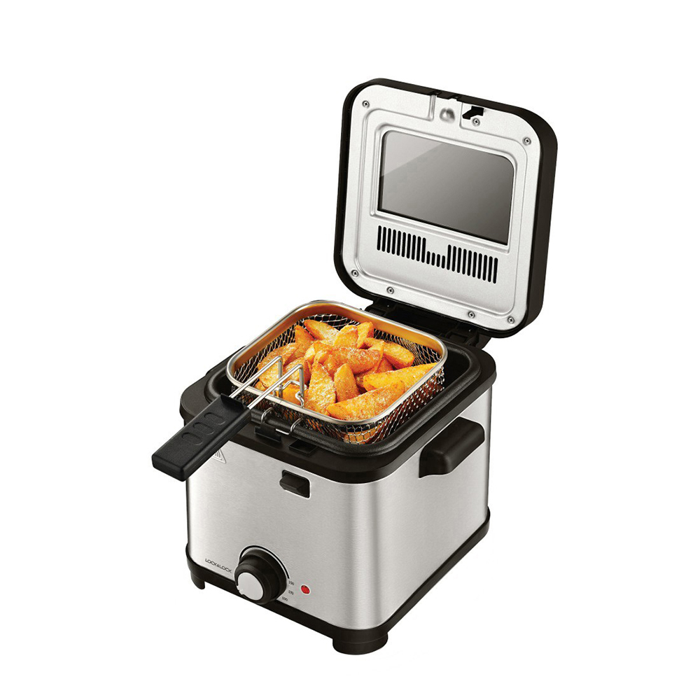 Nồi Chiên Ngập Dầu LocknLock Deep Fryer 1.5L - Màu Bạc - EJF716SLV, , large image number 0